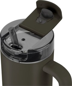ZWILLING Thermo Plus Thermobeker met rietje, 900 ml, Roestvrij staal, Chocolade - Thermo Plus - ZWILLING