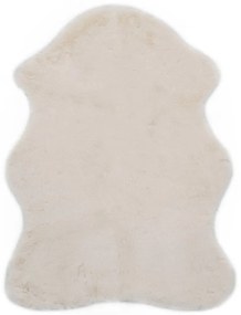 vidaXL Vloerkleed 65x95 cm kunstkonijnenbont crème