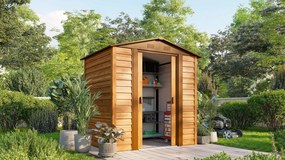 Vitavia Tuinberging Frankfurt II 65 - houtdecor - Tuinberging metaal - L181 x 137 x 203 cm