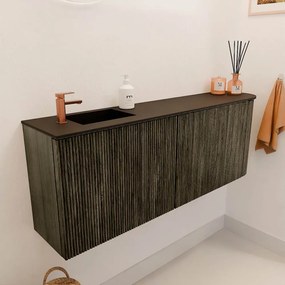 Mondiaz Joya 110cm toiletmeubel ronding rechts shadow met wastafel faye links 1 kraangat urban