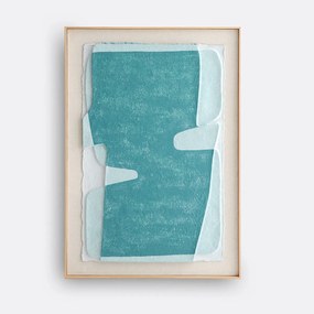 Wandkader, handgeschilderd op rijstpapier, CALDERA