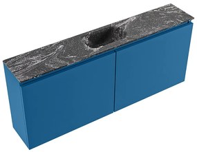 Mondiaz Ture DLux toiletmeubel 120cm jeans met wastafel lava midden zonder kraangat