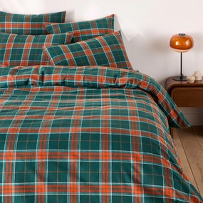 Dekbedovertrek in flanel, geruit, JORASSES