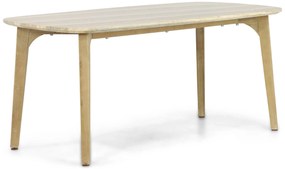 Dining Tuintafel rechthoekig 170 x 90 cm Eucalyptus hout Naturel teak Almeria