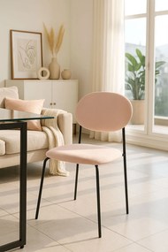 Mida stoel van zwart fluweel