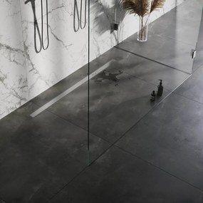 Brauer douchegoot 140x7cm met multifunctioneel rooster en flens RVS geborsteld