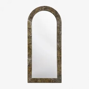 Natuurstenen Wandspiegel Alune 80 X 180 Cm & Groen Marmer Forest - Sklum