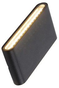 Moderne buiten wandlamp zwart 17,5 cm incl. LED IP65 - Batt