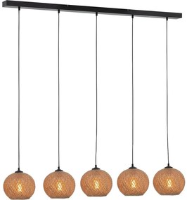 Goossens Hanglamp Noanne, Hanglamp met 5 lichtpunten