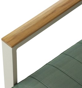 Tuinstoel Aluminium/Teak Taupe-naturel-bruin Lifestyle Garden Furniture Faro