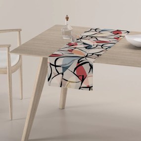 Dekoria Rechthoekige tafelloper, roze-grijs, 40 x 130 cm