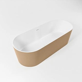 MONDIAZ NOBLE Vrijstaand bad - 180x75cm - kleur Oro / Talc NOBLE180-ORO/TAL