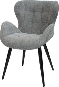 Eetkamerstoel - Simon - stof Fantasy geweven beluga