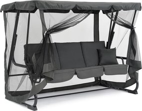 Garden Point antraciet Valencia metalen tuinschommel