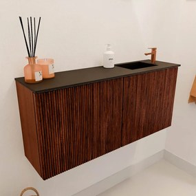 Mondiaz Joya 90cm toiletmeubel ruby met wastafel faye rechts 1 kraangat urban