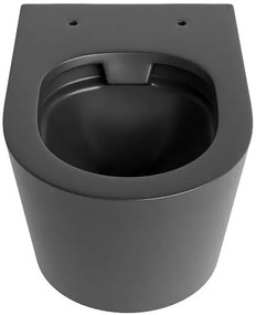 Mondiaz Lavie toiletpot randloos en diepspoel dark grey