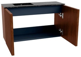 Mondiaz Joya DLux 70cm toiletmeubel ruby met wastafel faye links zonder kraangat lava