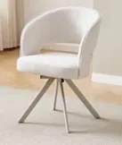 Eetkamerstoel Met Open Rugdetail Beige