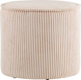 Taupo Poef Corduroy - Beige