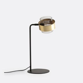 Tafellamp in glas en metaal, Botello