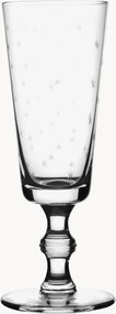 Mondgeblazen kristallen champagneglazen Stars, 4-delig