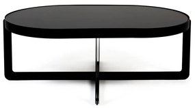 Zuiver Centre Oval Black Ovale Design Salontafel Zwart - 102 X 68cm.