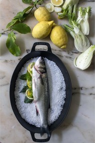 Staub Specialities Ovenschaal 21 cm, Ovaal, Zwart - Specialities - Staub