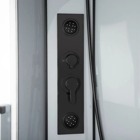 Kerra Orion complete douchecabine met massagejets zwart