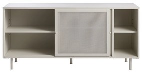 Dressoir Metaal Met Schuifdeuren Greige - 160x45x75cm.