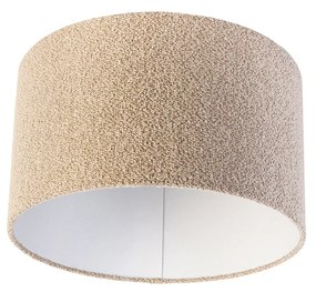 Stoffen Boucle lampenkap taupe 35/35/20 Design, Modern cilinder / rond