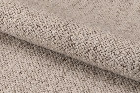 NELA Beige Latte (stof Monza 90)/beige poten - MODERNE GESTOFFEERDE DRAAISTOEL VOOR WOONKAMER/EETKAMER/KANTOOR LOFT