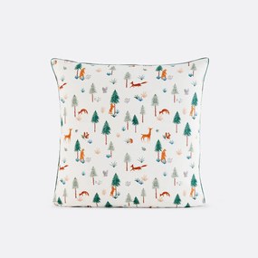 Kussensloop voor kinderen, flanel, dierenprint, GRIZZLY