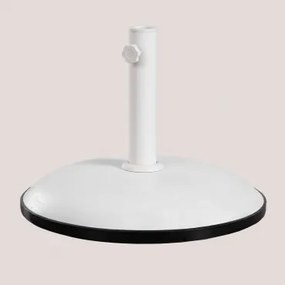 Ronde Parasolvoet Ø50 Cm In Beton Zante Gardenia Wit - Sklum