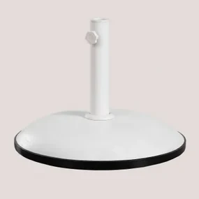 Ronde Parasolvoet Ø50 Cm In Zante Beton Gardenia Wit - Sklum