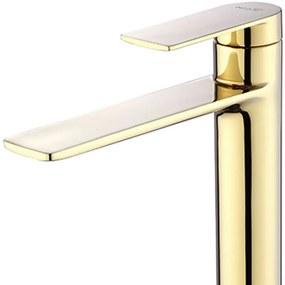 Wastafelkraan Rea Storm Gold High