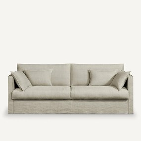 Bankhoes in dik stonewashed linnen, Camille