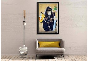 Goossens Schilderij Monkey Business, 70 x 118 cm