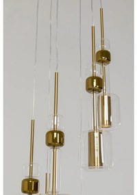 Kare Design Candy Bar Gold Trapse Hanglamp Goud En Glas