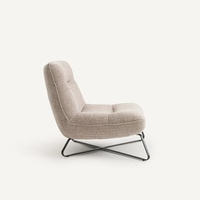 Fauteuil in gemêleerde structuurstof, HELMA