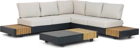 Hoek loungeset 5 personen Aluminium Grijs  Santika Furniture Santika