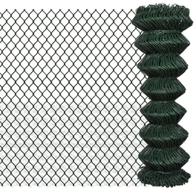 vidaXL Gaashek 1,25x15 m staal groen