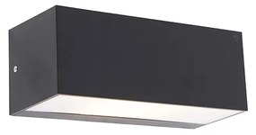 Buitenlamp Smart Moderne wandlamp zwart IP54 incl. Wifi A60 - Houks Modern E27 IP54 Buitenverlichting