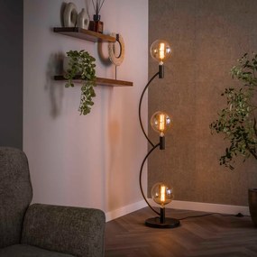 Vloerlamp Bolvormige Lichtbronnen Bruin