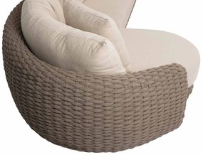 4 Seasons Outdoor Maxime chaise loungebank terre LoungebankLoungeset   bruin weerbestendig