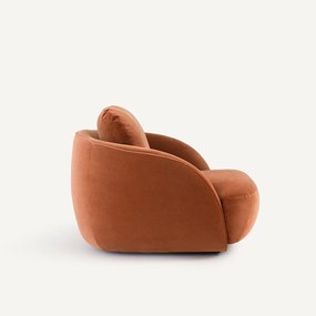 Fauteuil XL in fluweel, bolvormig, Alpine