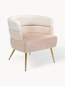 Fluwelen fauteuil Sandwich in retro-design