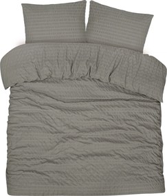 Dekbedovertrek Seersucker Deluxe - 100% katoensatijn - 240x200/220 - greige