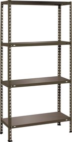 Practo Home metal rack 103 zwart - Metalen opbergrek - 30x75x150cm