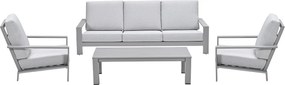 Garden Impressions Coba stoel-bank loungeset 4-delig - taupe