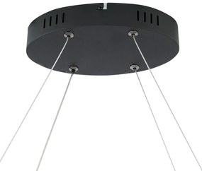 Scandinavische hanglamp zwart 110cm incl. LED 3-staps dimbaar - Circuit